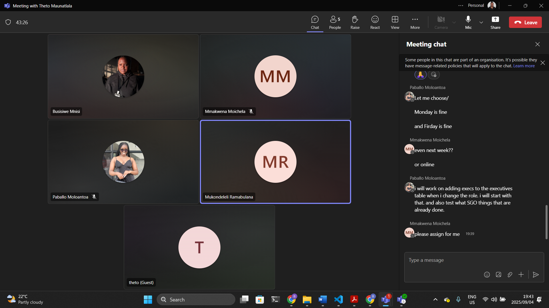 Meeting Minutes