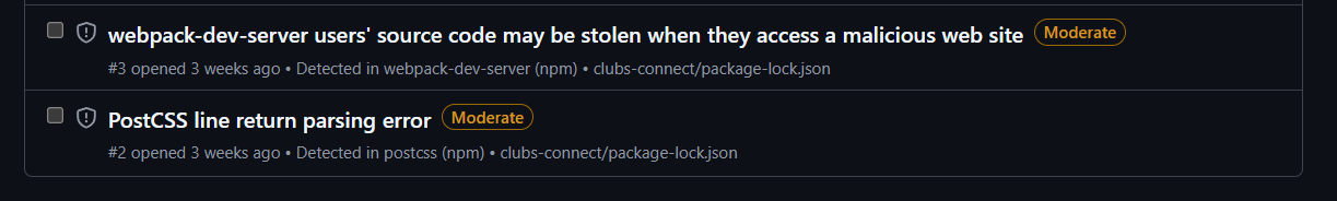 Dependabot Alert